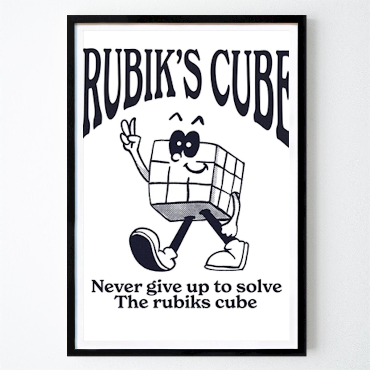 Artistiek Poster: Rubik's cube van Ed ramos