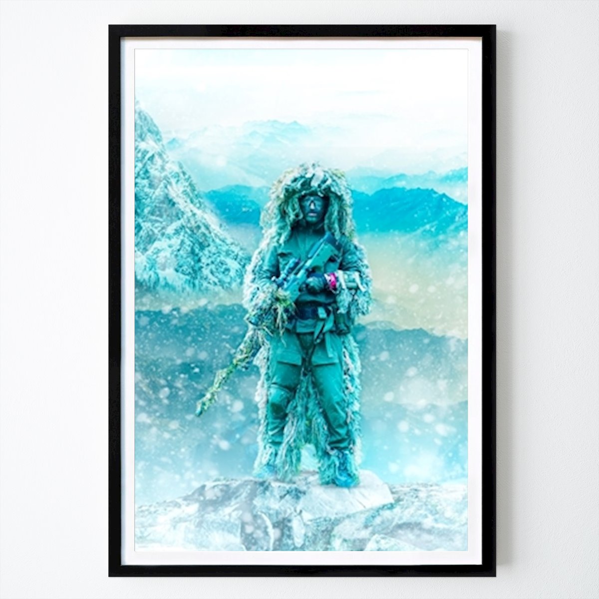 Människor & Porträtt Poster: Snow Army Sniper av IDN WORK SPACE
