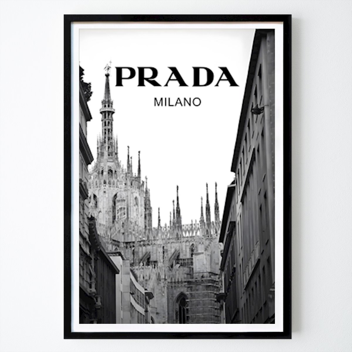 Włochy Plakat: Fashion Brand Prada Milano autorstwa StudioBakkery