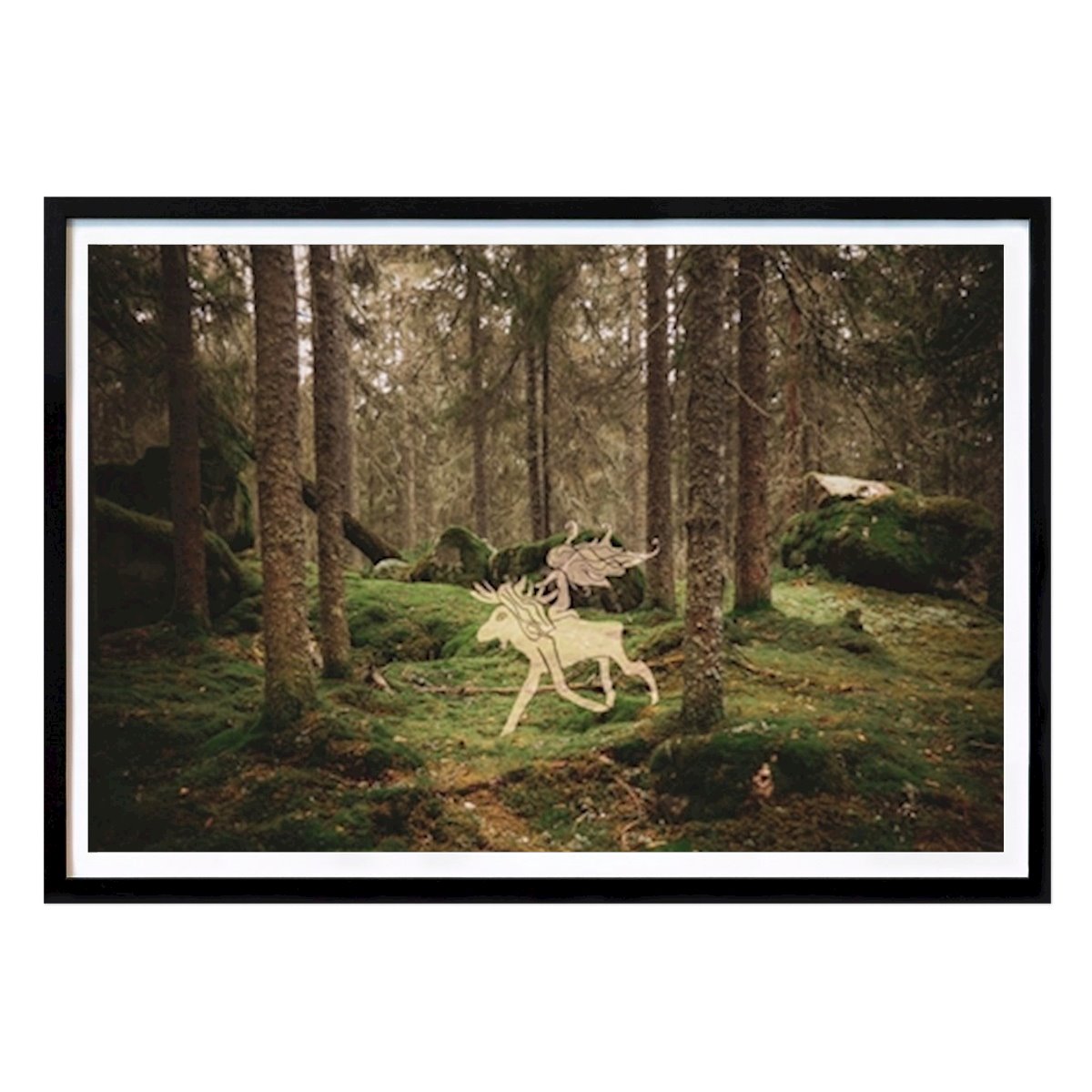 Freizeit Poster: Tuvstarr and the moose von Karina Östlund