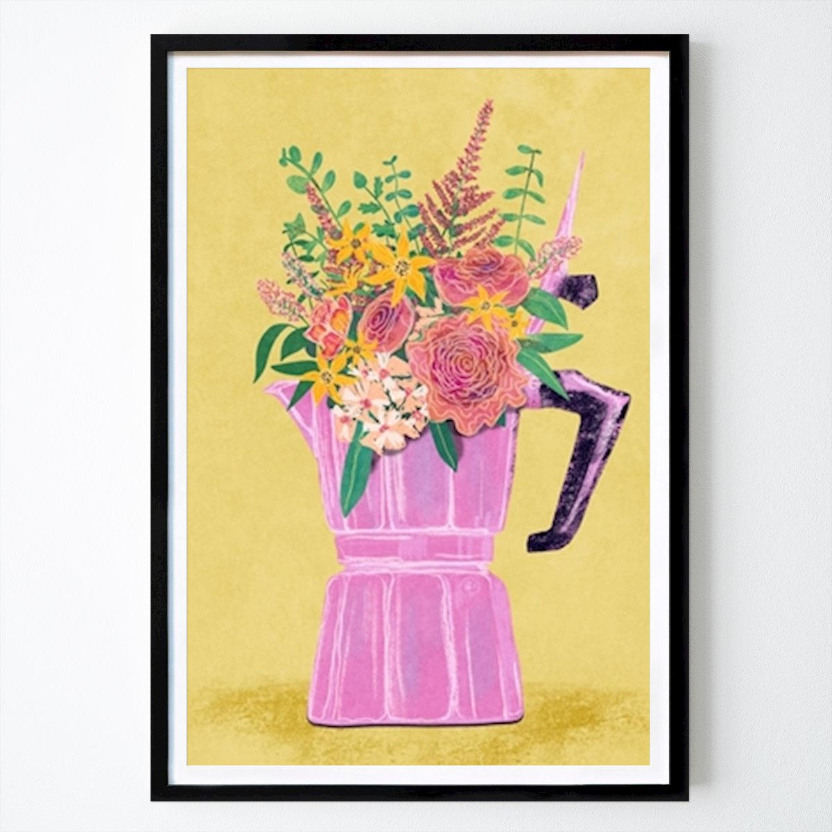 Virágok & Növények Poszter: Espresso Maker with Flowers Raissa Oltmanns által