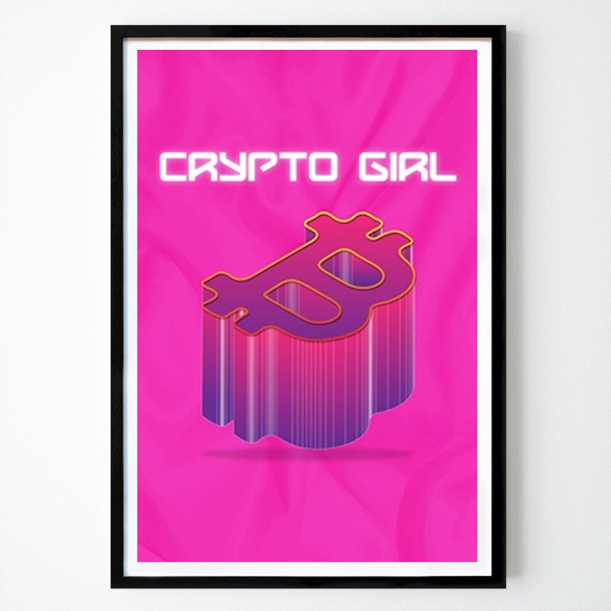Citat & Text Poster: Crypto Girl av IDN WORK SPACE