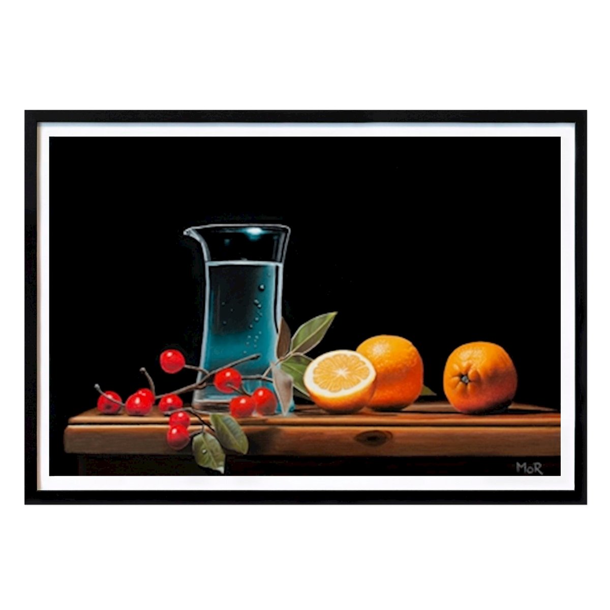 Styl życia Plakat: Berries, Oranges and Water Jug autorstwa Dietrich Moravec