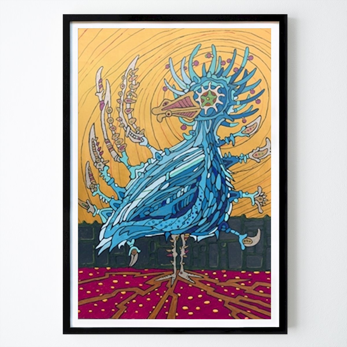 Städte & Länder Poster: Birds - Metal Feathers von Jens Larsson
