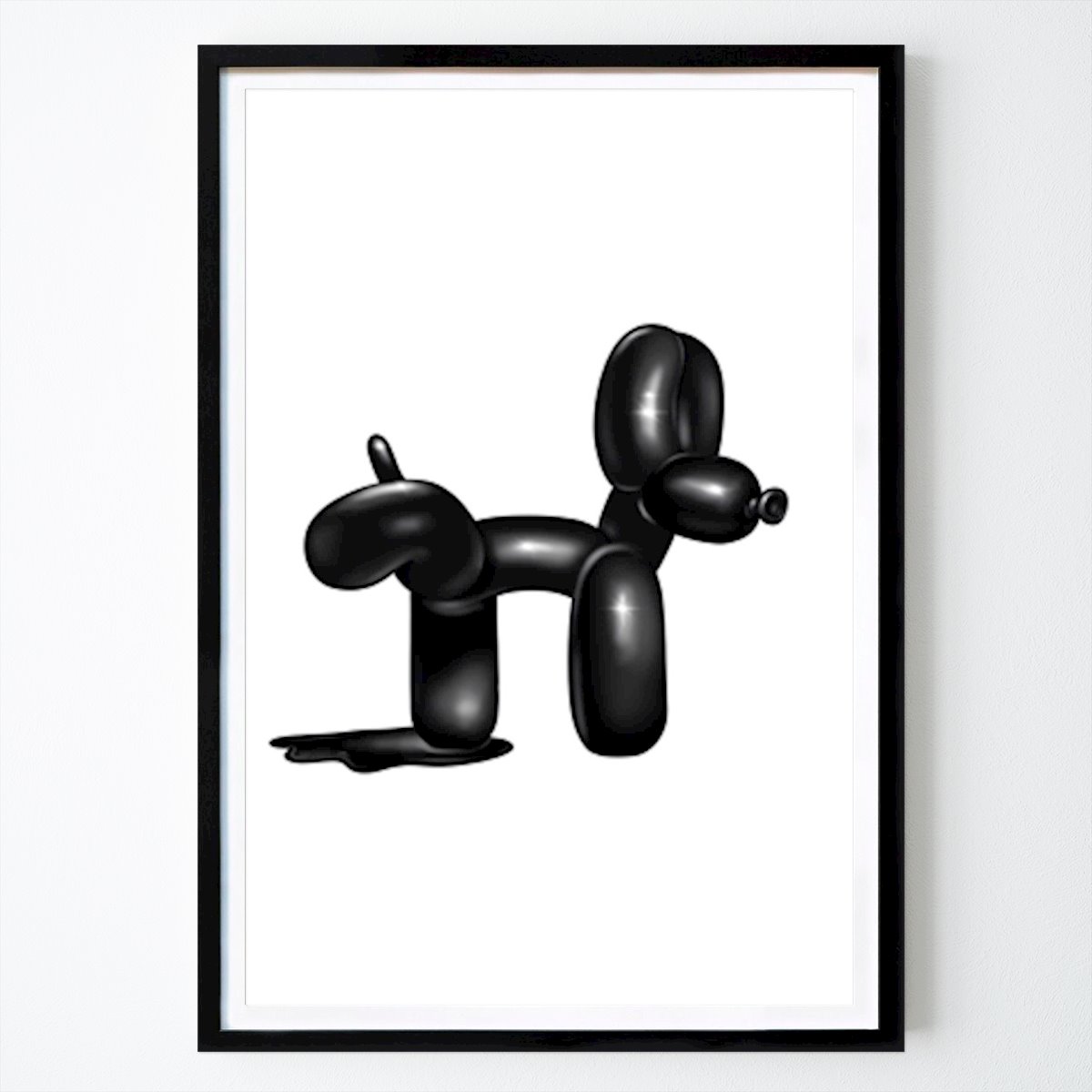Grafisches Poster: Funny Balloon Dog von MyArtica