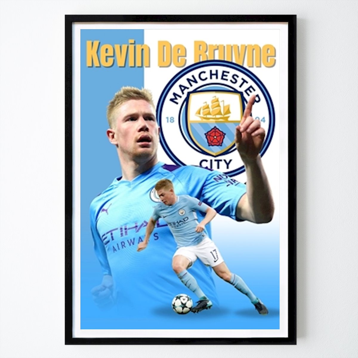 Football Affiche: Kevin De Bruyne par Artzy posters