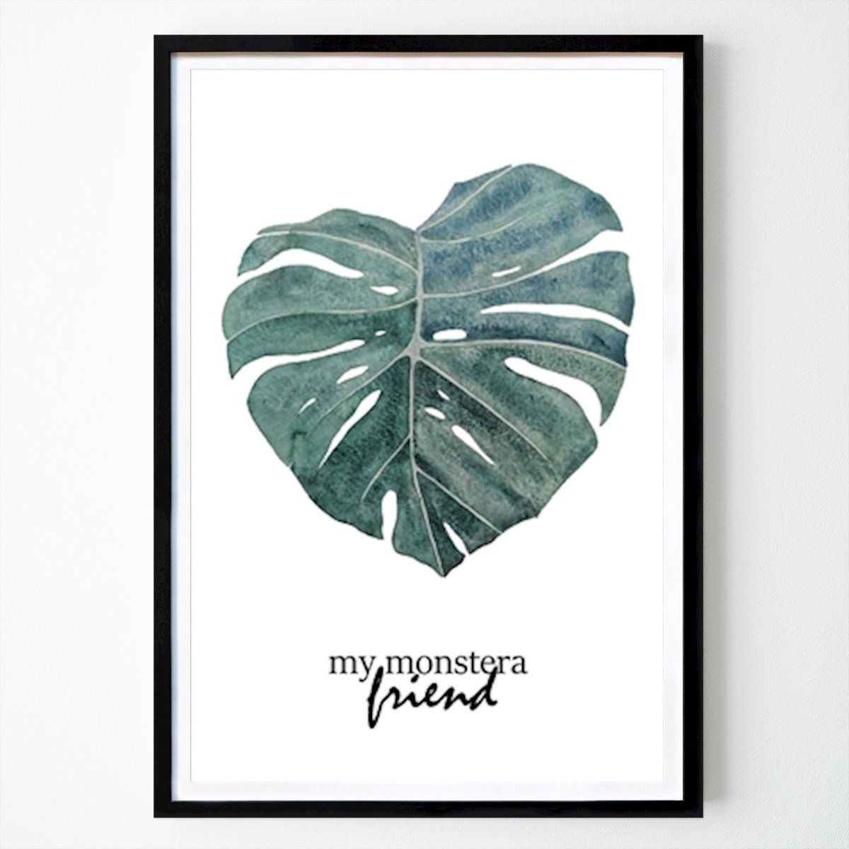 Blomster & Planter Plakat: My monstera friend av Lisa Cleeves