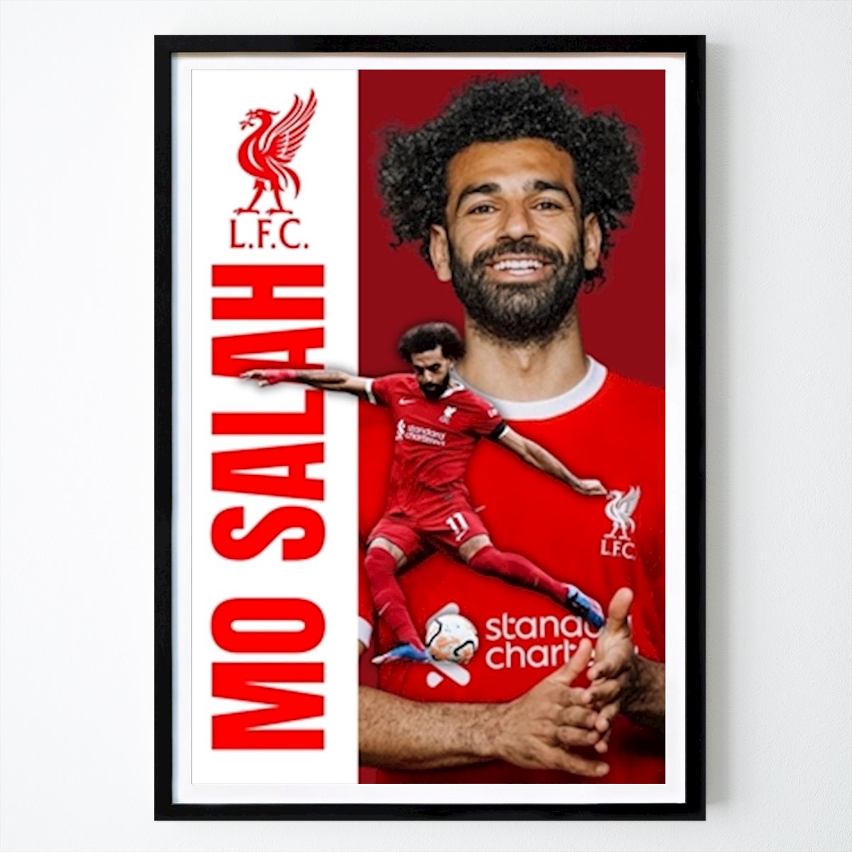 Fotboll Poster: Mohamed Salah av Artzy posters