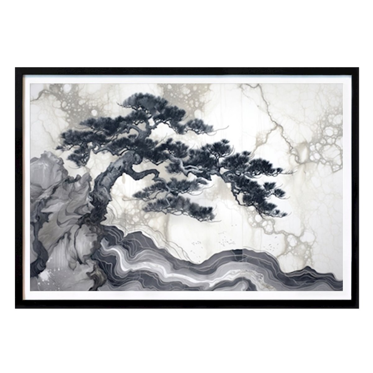 Abstraktes Poster: Peacefulness von KyzArt