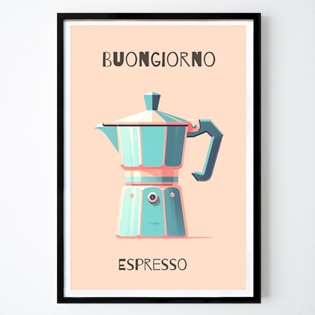 Cucine Poster: Buongiorno Espresso Moka pot di Teresa Perini