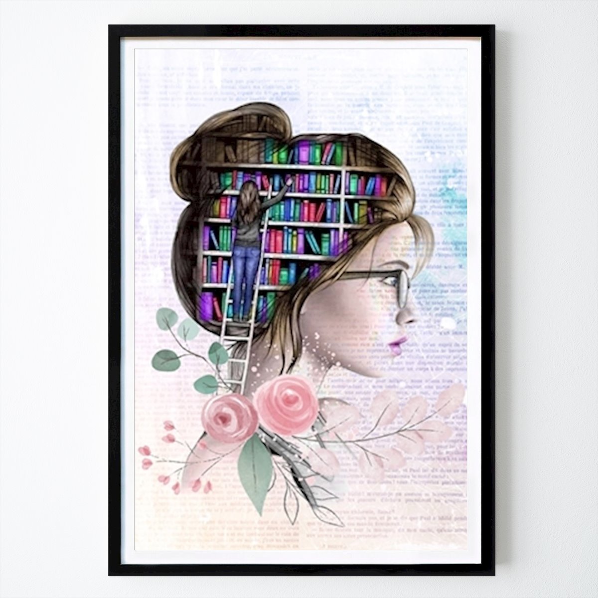 Pop Art Poster: Girl book von MR. FOX