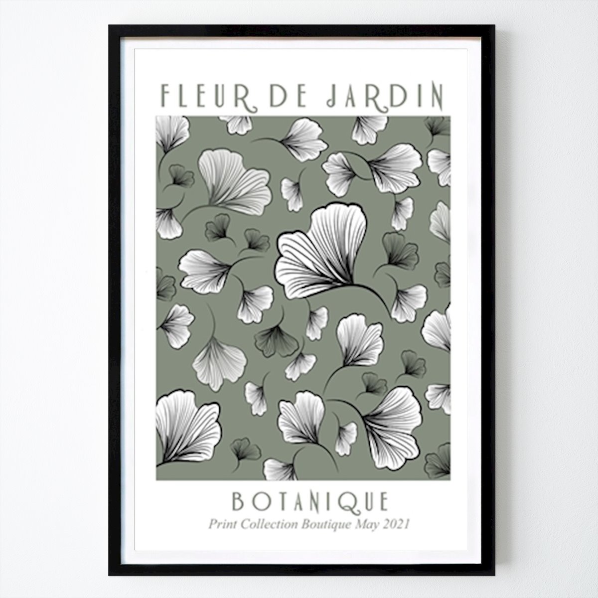 Abstrakti Juliste: Fleur de jardin botanique tekijänä Sannel Larson