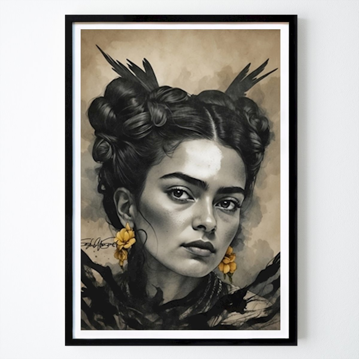 Architectuur & Design Poster: Donkere Frida van Sofia Wall Ganestam