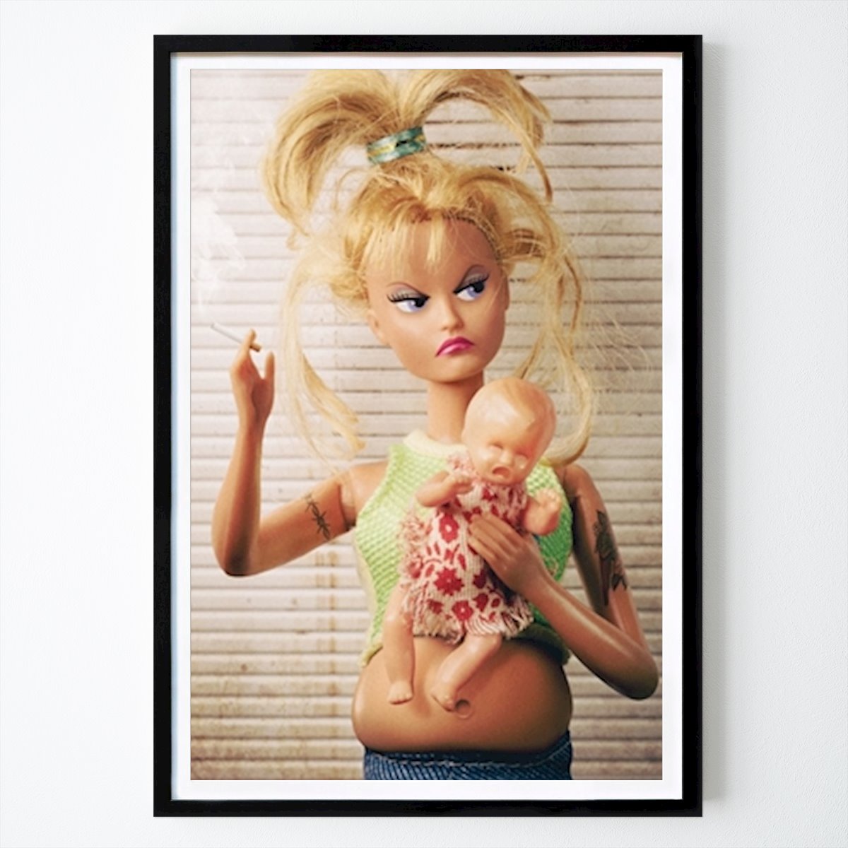 Retro & Vintage Poster: Barbie Weißer Müll von PEPKIX