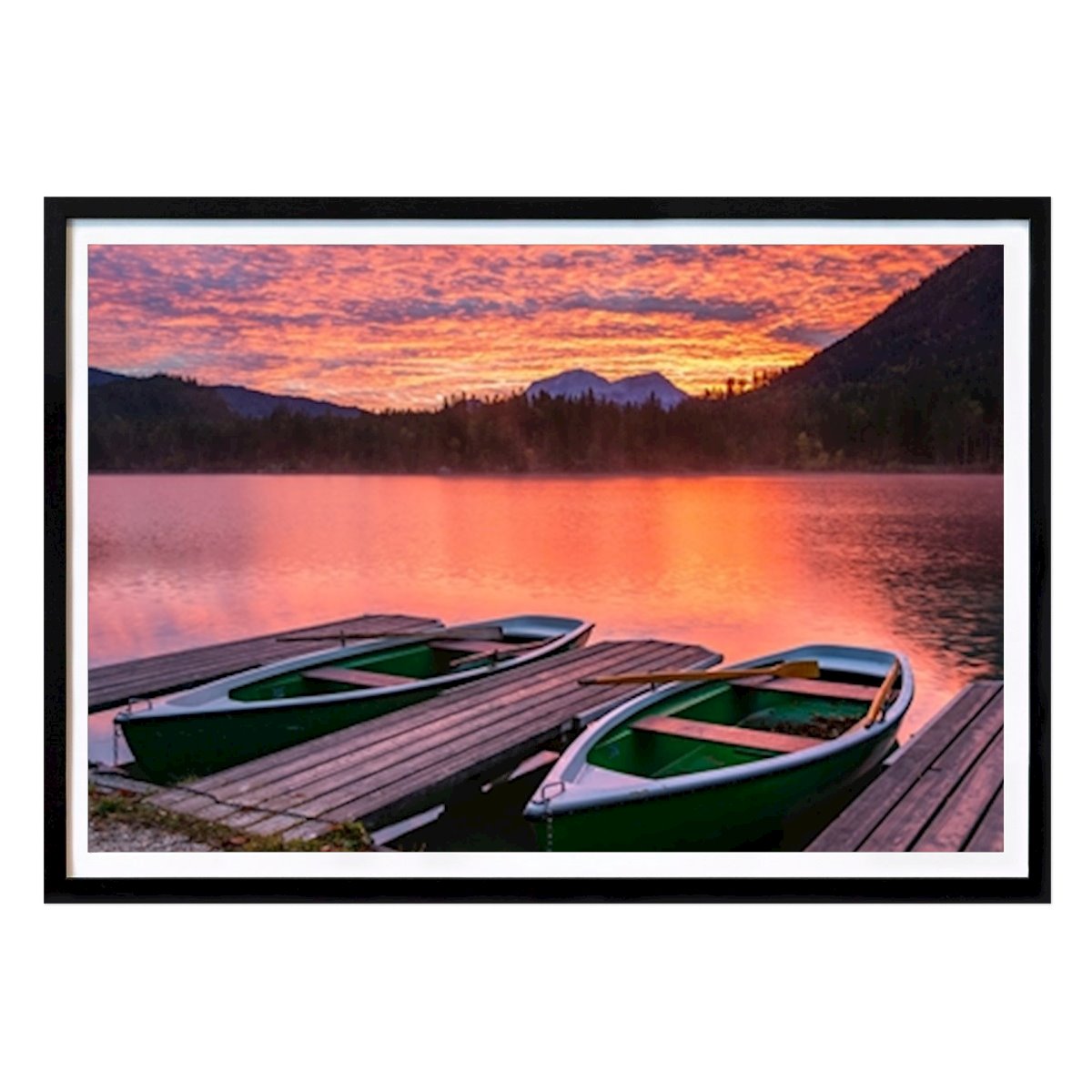 Küchen Poster: Sonnenaufgang am Hintersee von Martin Wasilewski