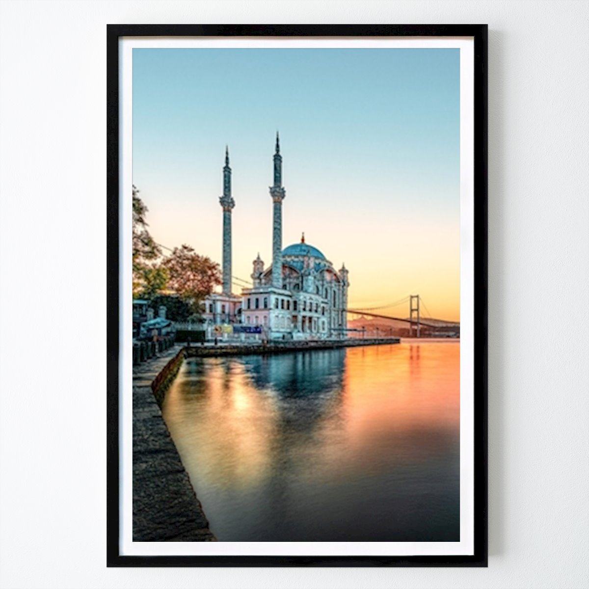 Retro & Vintage Póster: Istanbul Turkey Sunrise de Rafael Block