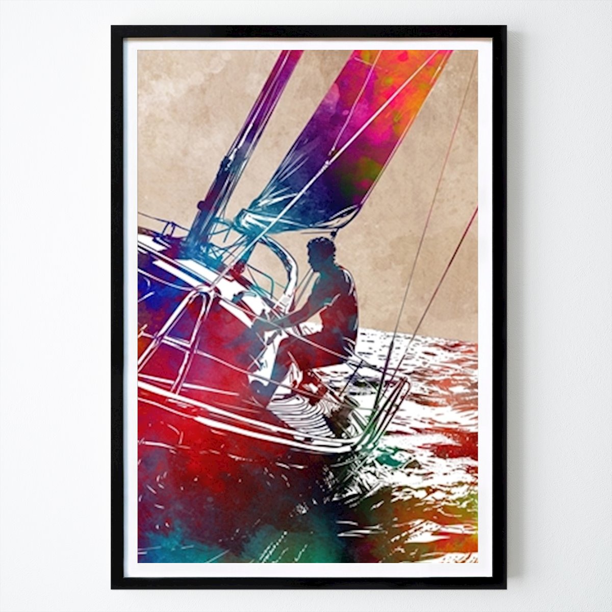 People & Portrait Poster: Sailing by Justyna Jaszke