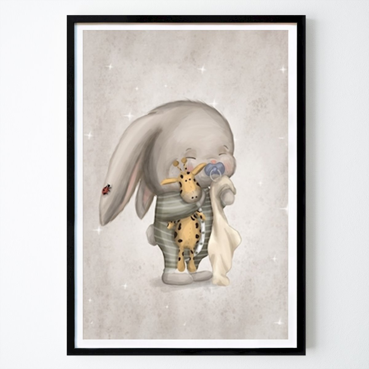 Barnrum Poster: Läggdags lilla kanin av Hanna Sandgren