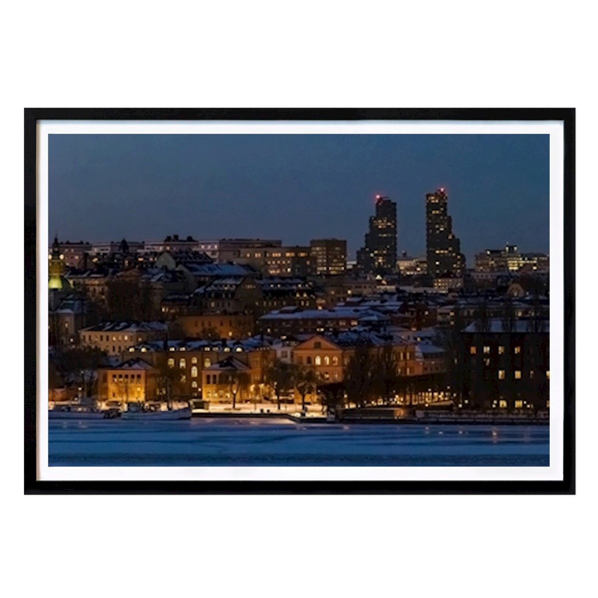 Stockholm Affiche: Ville Lumière par Mats Karlsson