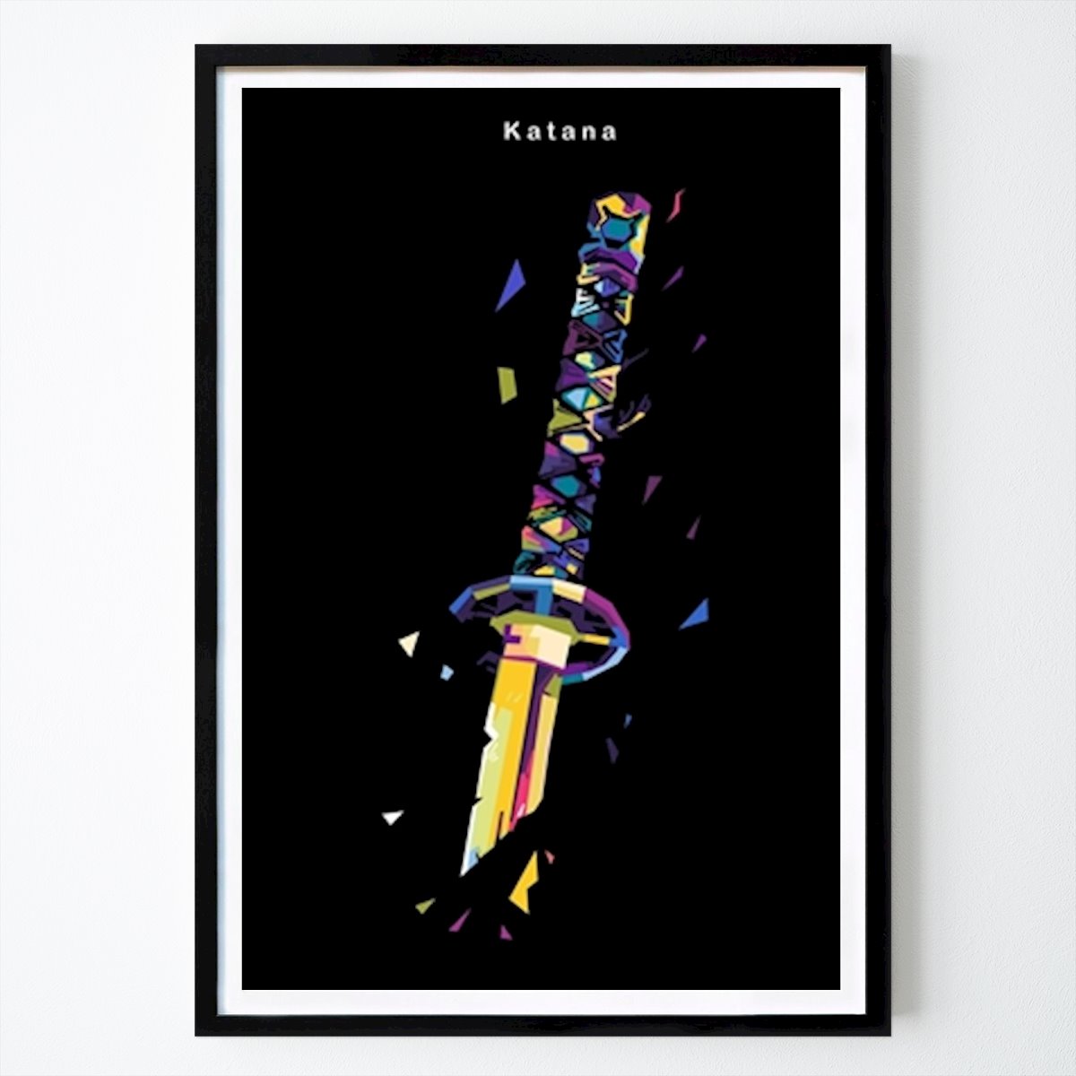 Pop Art Poster: Katana wpap art de AD art