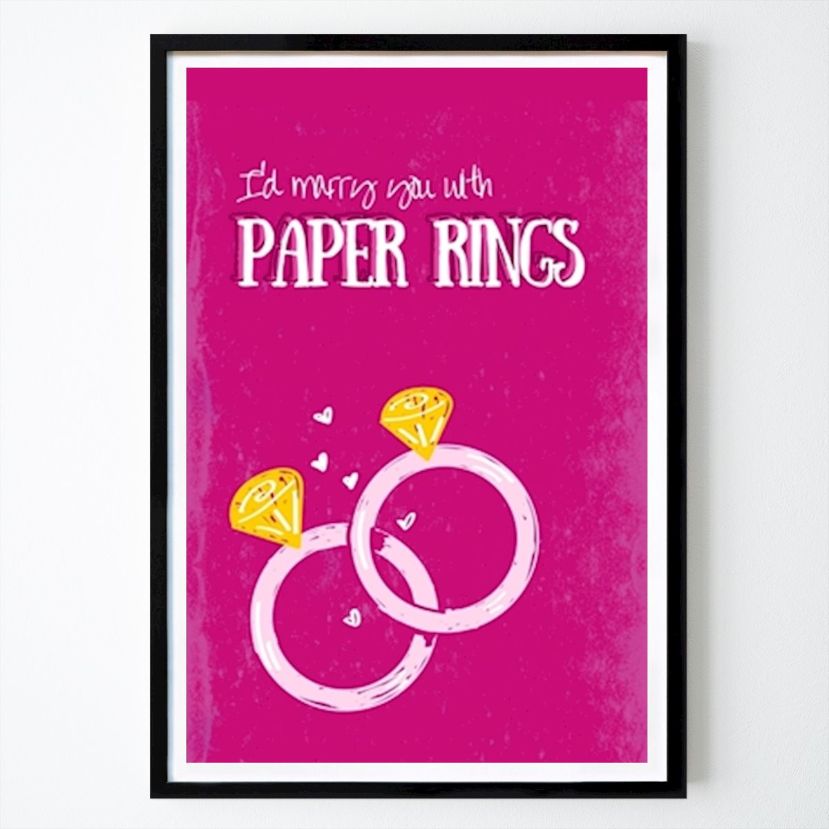 Ocio Póster: Paper Rings Poster de Wealth on Canvas