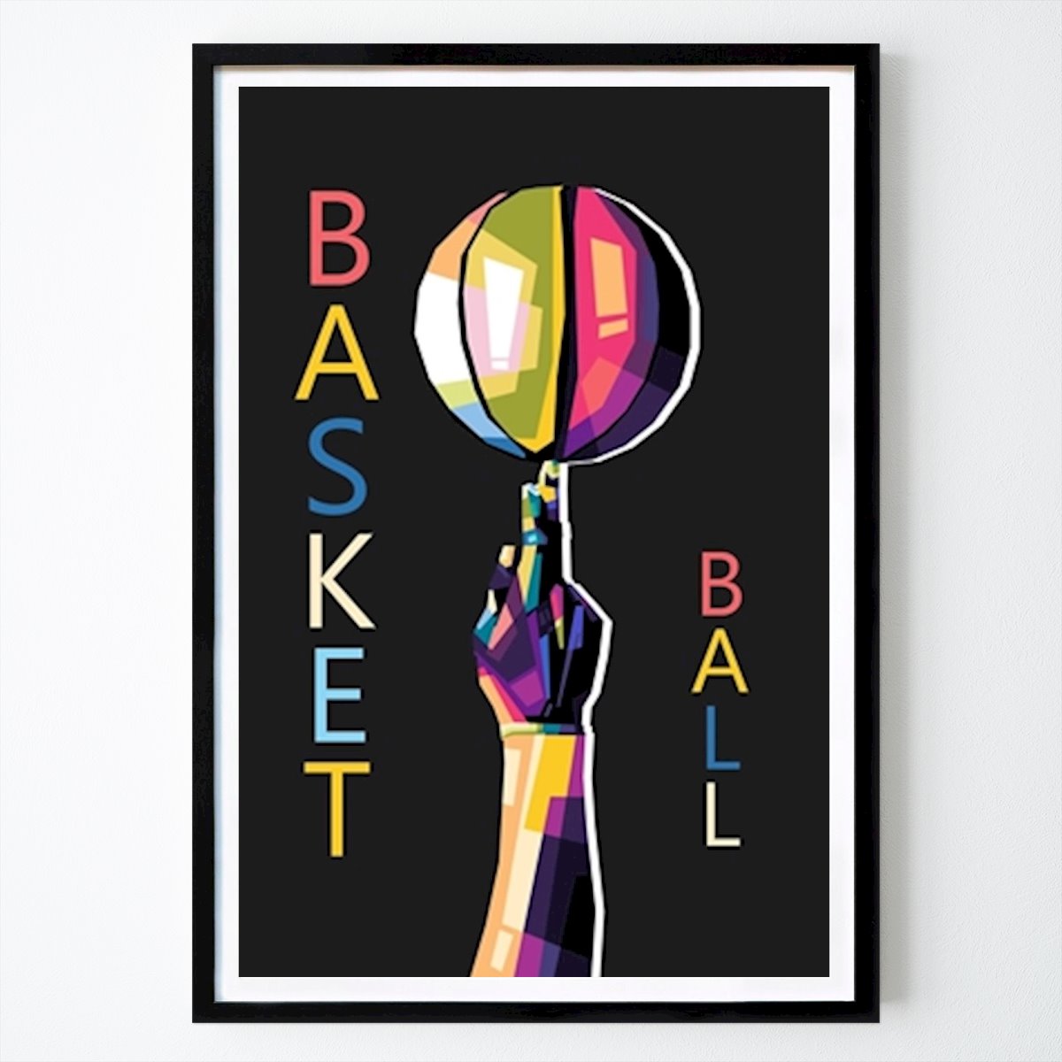 Basquete Poster: Basketball wpap art de AD art