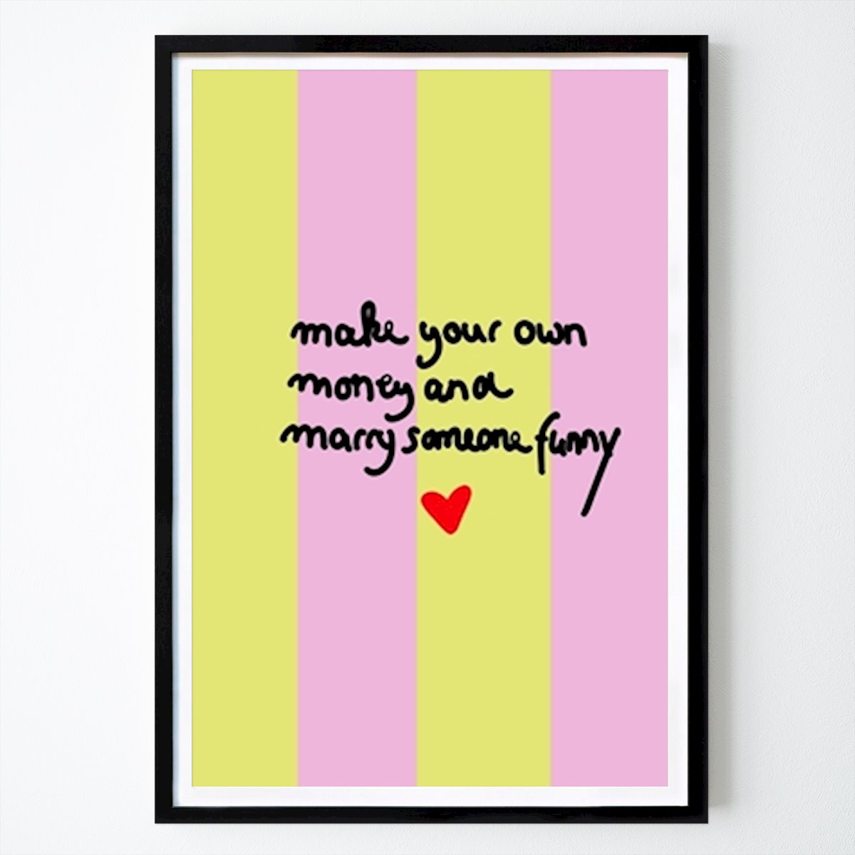Abstraktes Poster: Make your own money von Ute Arnold