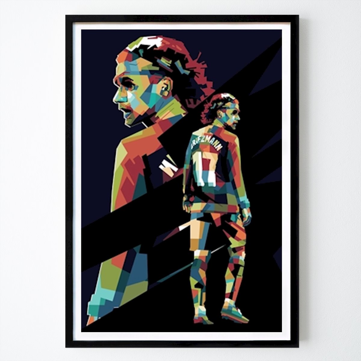 Pop Art Poster: Antoine Griezmann wpap art de AD art