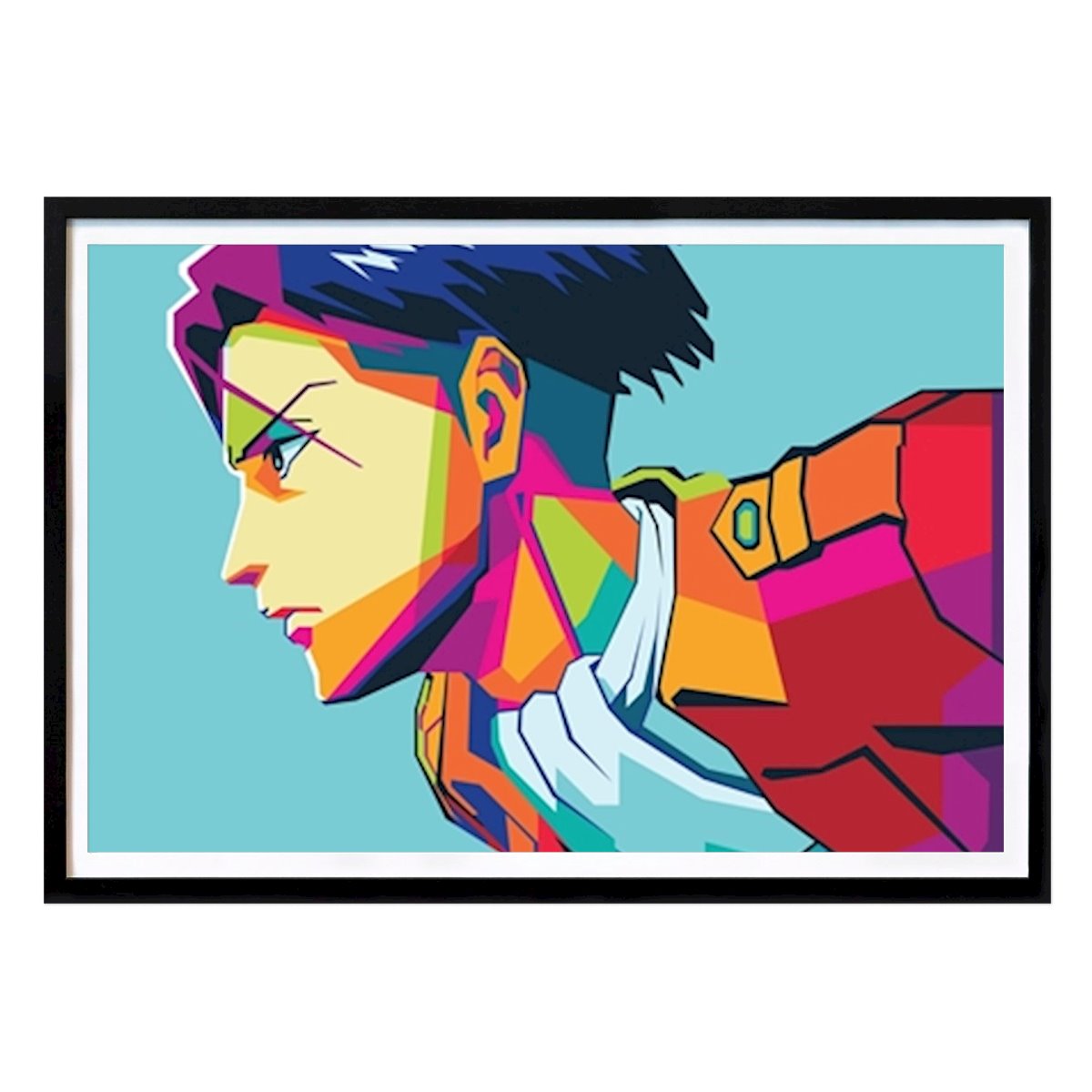 Pop Art Plagát: Levi Ackerman vo Wpap od Sulton Hanafi