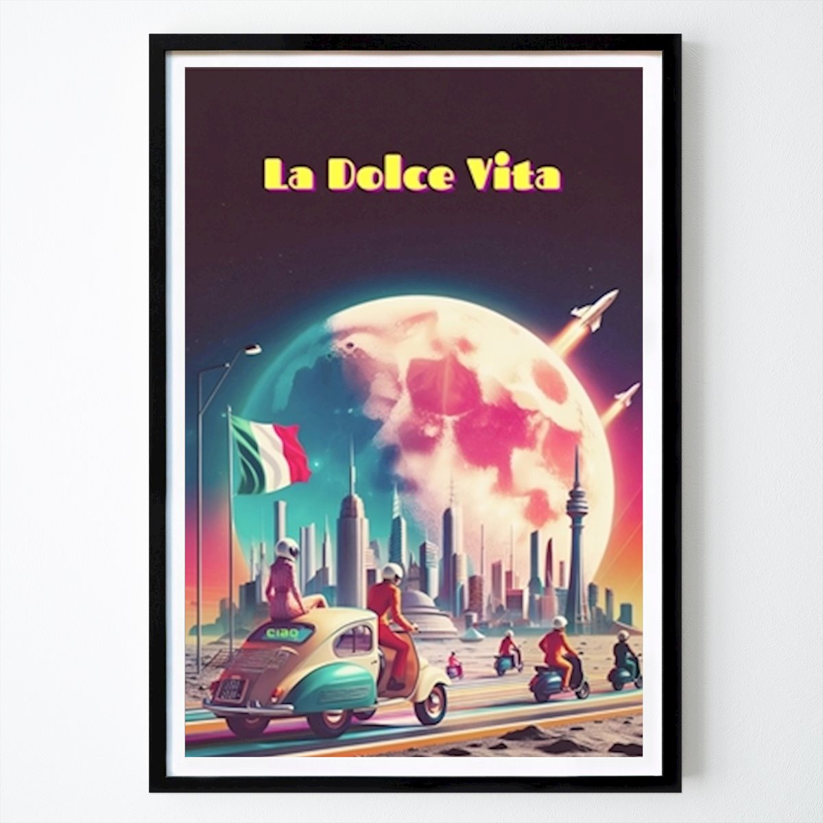 Retro & Vintage Poster: La Dolce Vita -Cosmic Journey av Teresa Perini