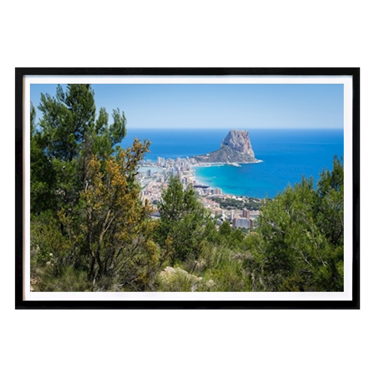 Naturaleza Póster: Mediterranean coast and Calpe de Adriana Mueller