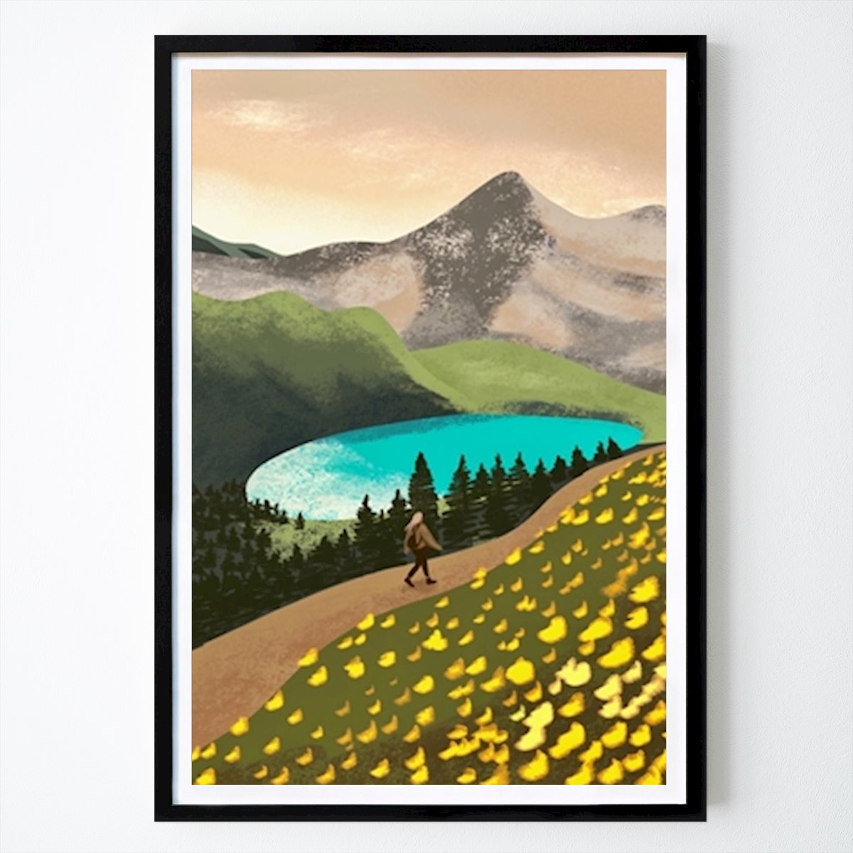 Botaniske Plakat: Walking My Own Way av Bellollage