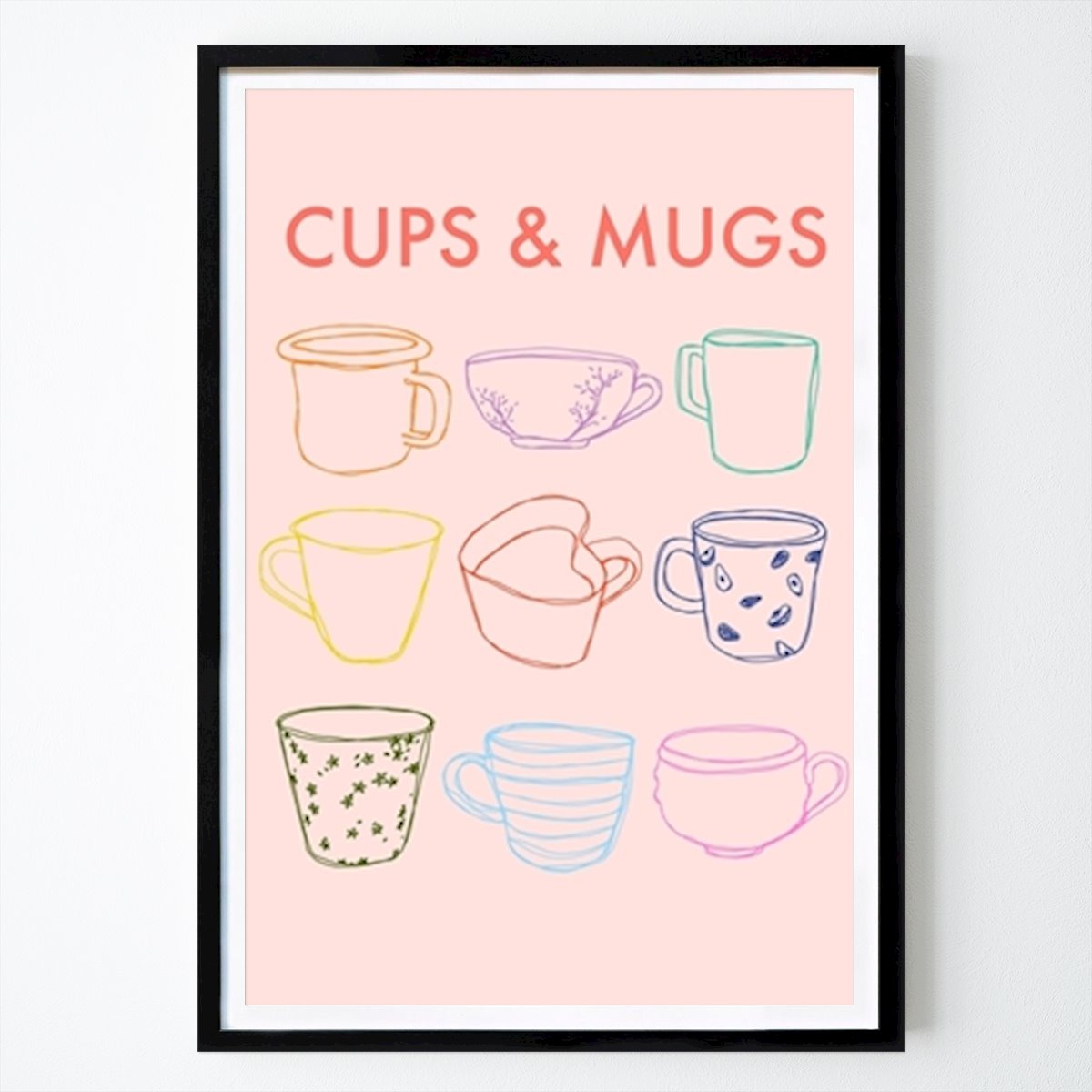 Kuchyně Plakát: Cups & Mugs od Astrid Lind
