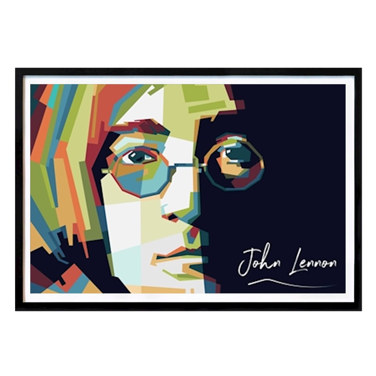 Pop Art Poster: John Lennon wpap art von AD art