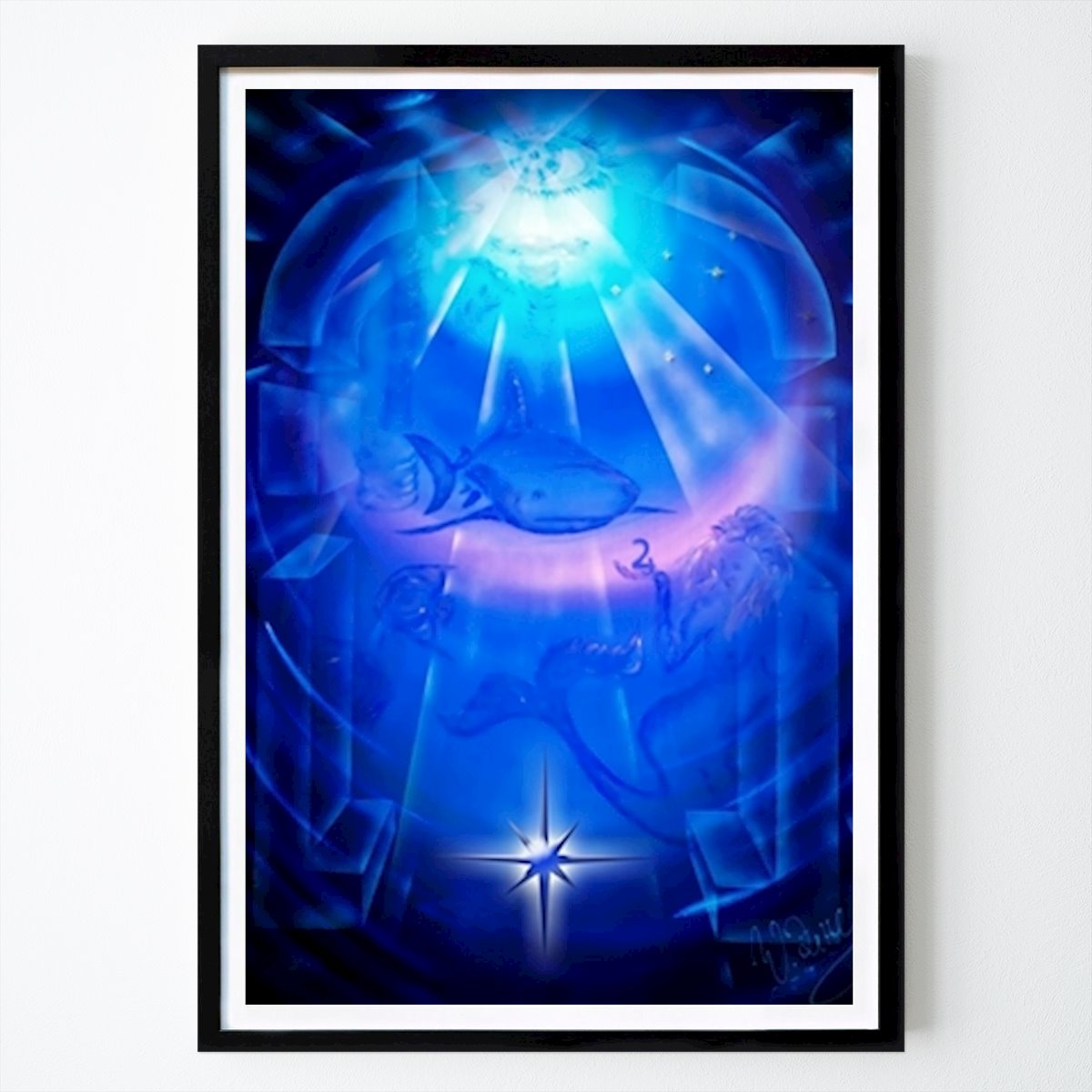 Estilo de vida Póster: Zodiac sign fish de Walter Zettl