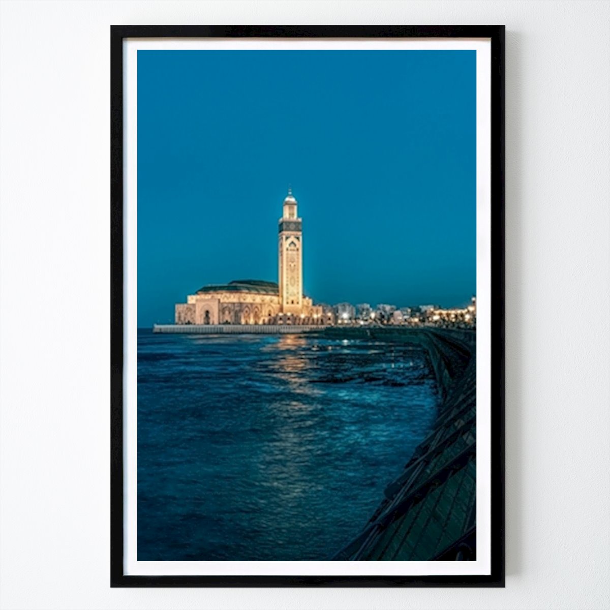 Platser & Städer Poster: Casablanca Morocco Mosque av Rafael Block