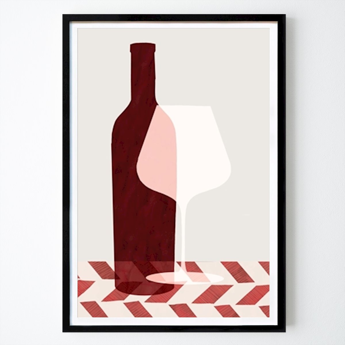 Abstrakt Poster: Time for Wine av Angela Peters
