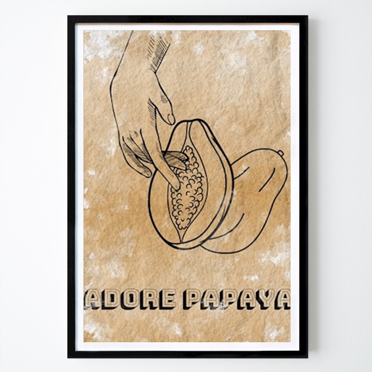 Artistic Poster: Papaya by Painting Art