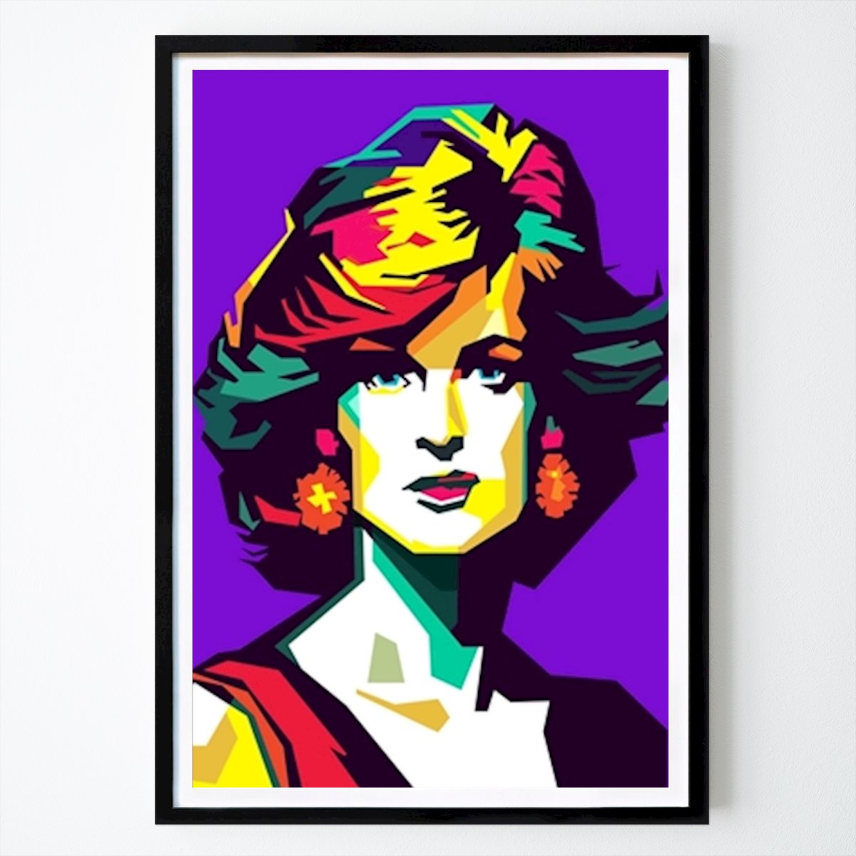 Pop Art Poster: Vintage-Modestil Frau von Vintage WPAP