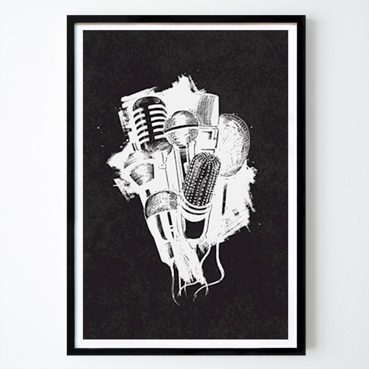 Retro & Vintage Poster: Microphone Art by Always On Art