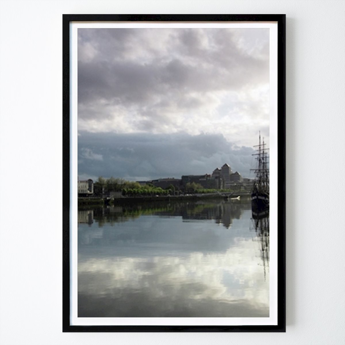 Nature Poster: Old Sail Ship The River Liffey by Andrew