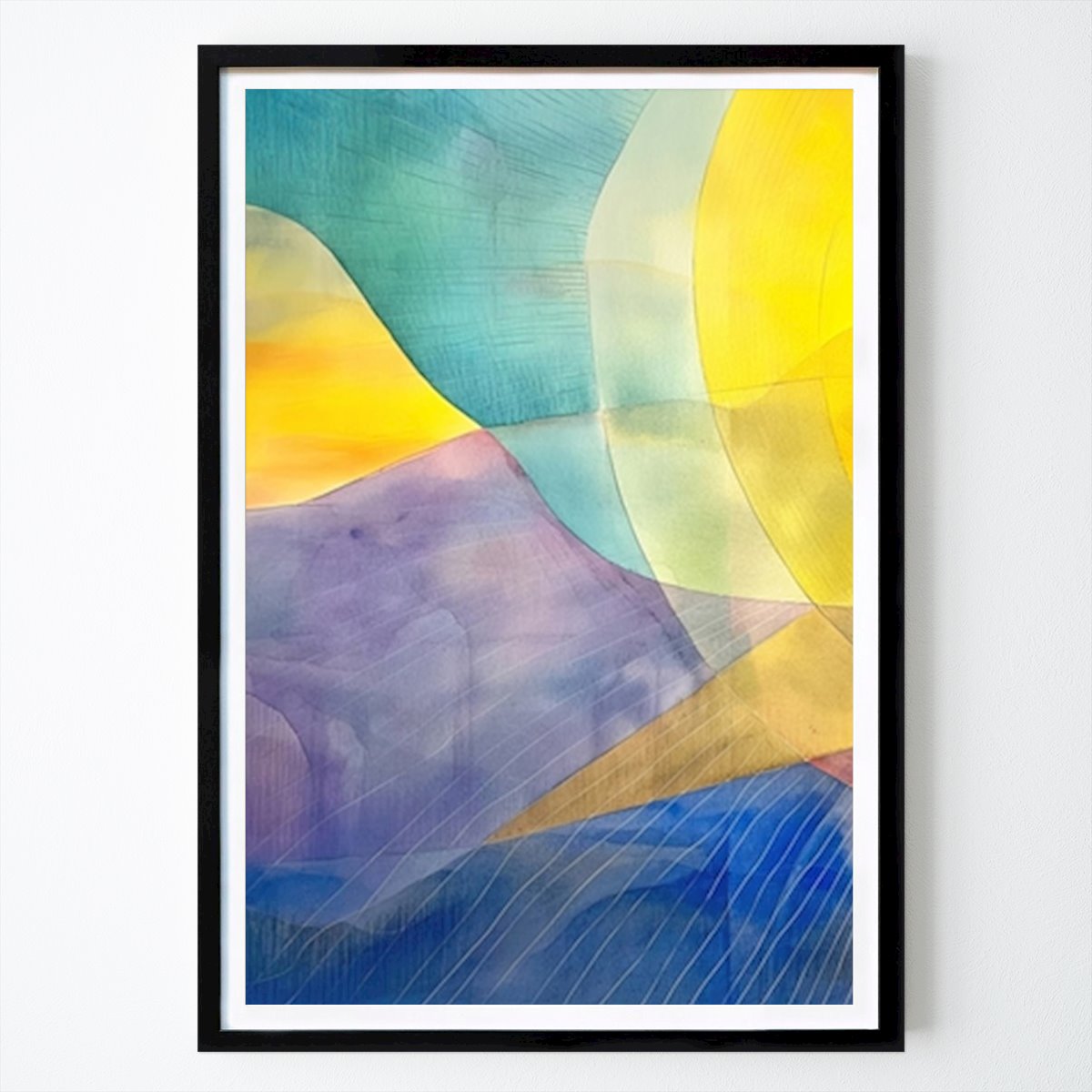 Abstract Poster: Landscape duo, cold by Eva Elings
