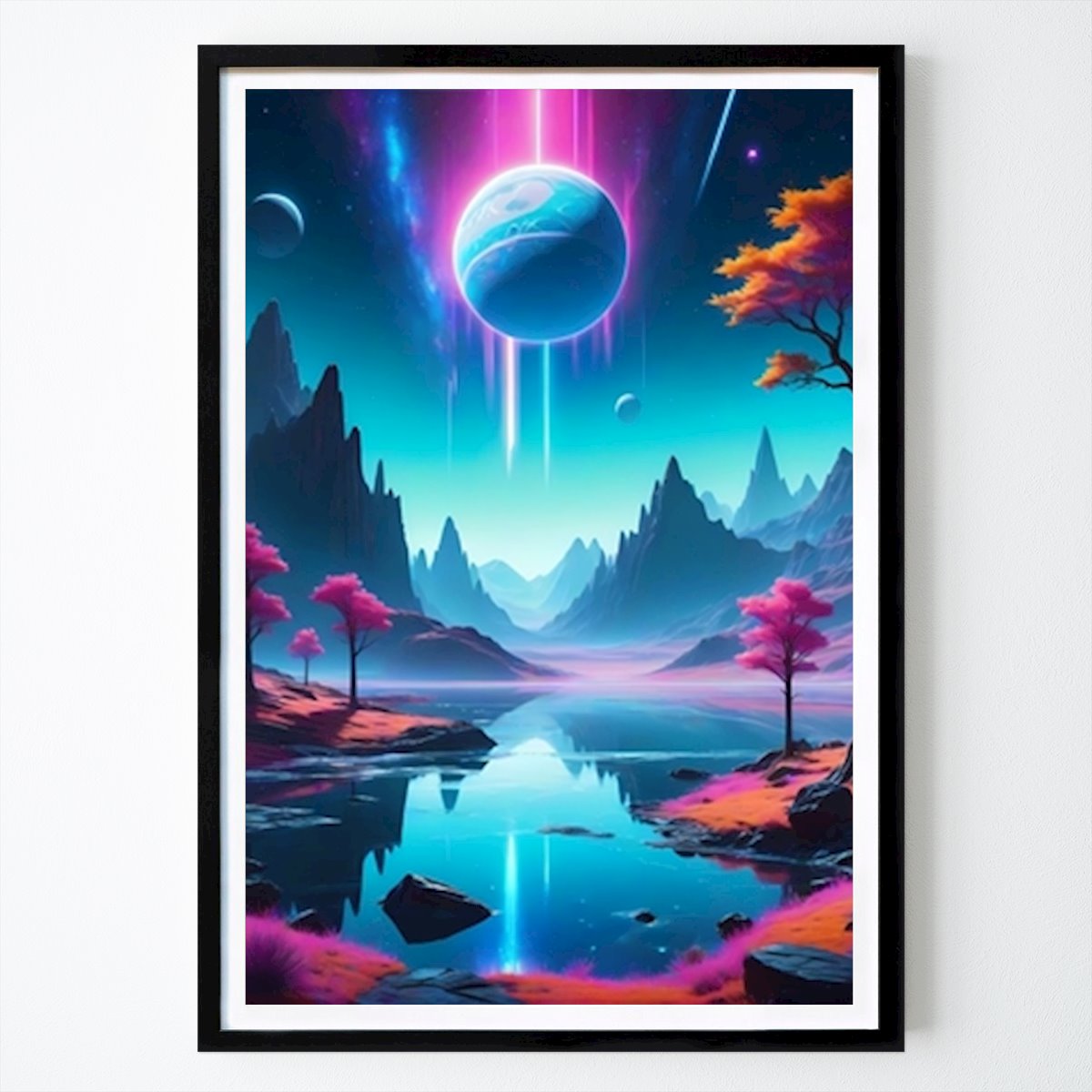 Abstract Poster: Imagination Planet by Kilua Art