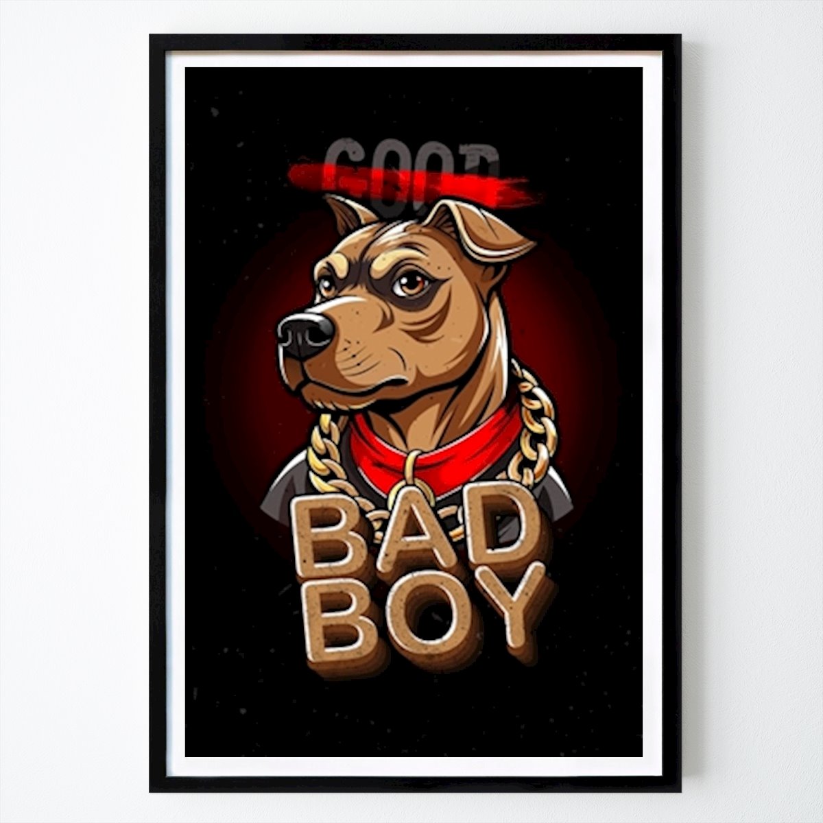 Dyr Plakat: Hund Bad Boy av Cute Animal