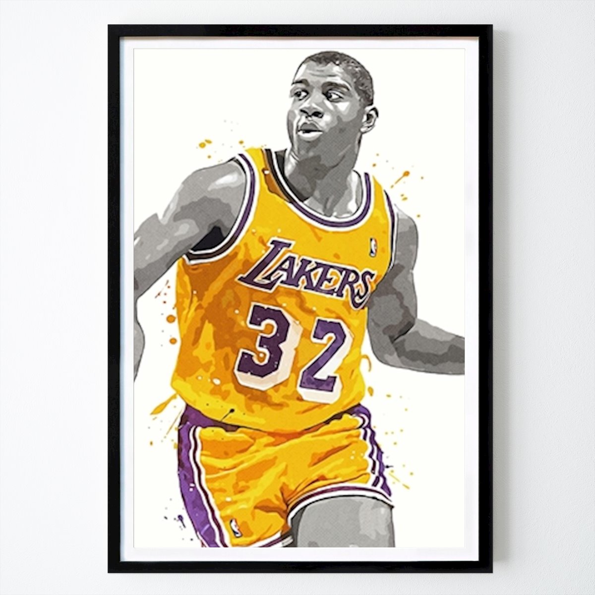 Basketball Affiche: Magic Johnson par GalleryVoyage