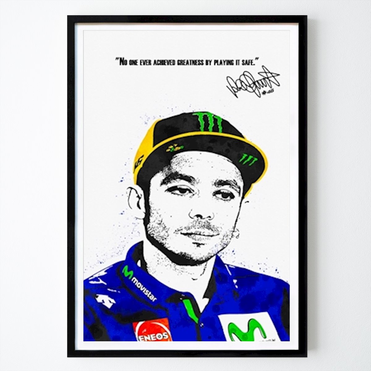 Citation & Text Poster: Valentino rossi quotes by Atonio