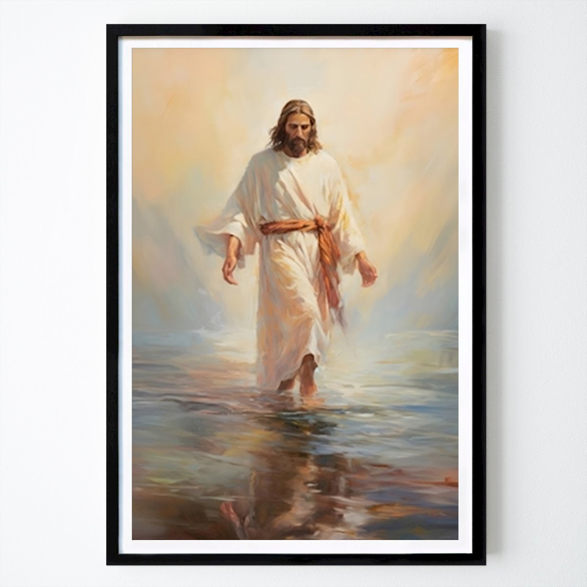 Abstracto Póster: Jesús caminando sobre el agua de Cinematic Meme