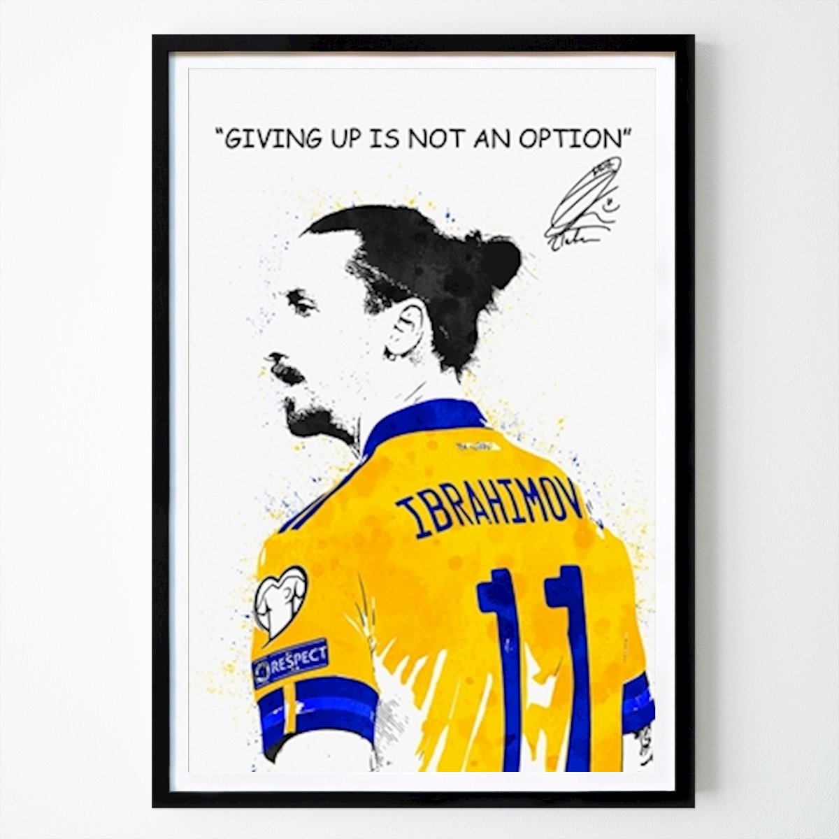 Zlatan ibrahimovic Zitate Poster von Atonio – Sprüche Wandbild – Printler