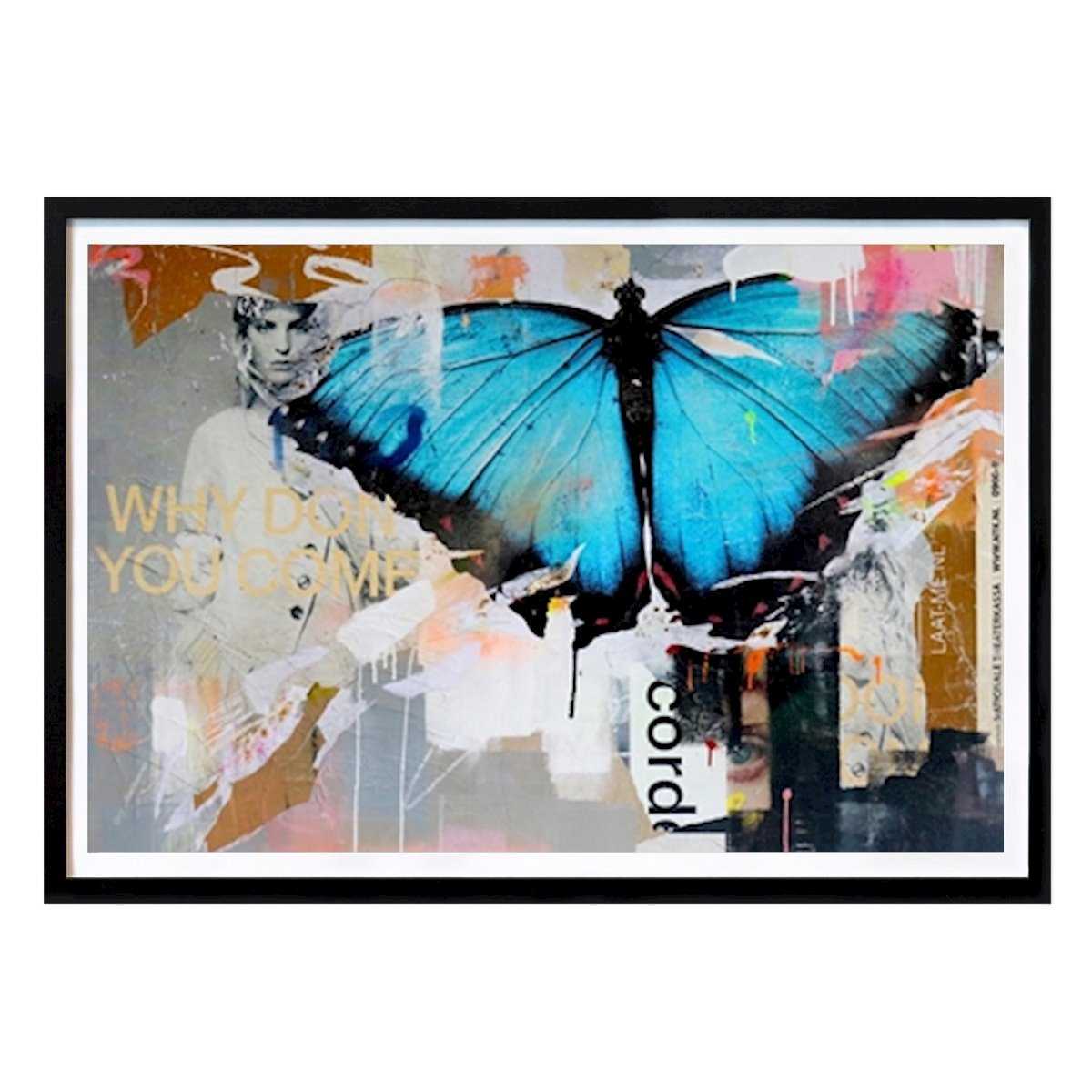 Pop Art Plakat: Motyl autorstwa Michiel Folkers