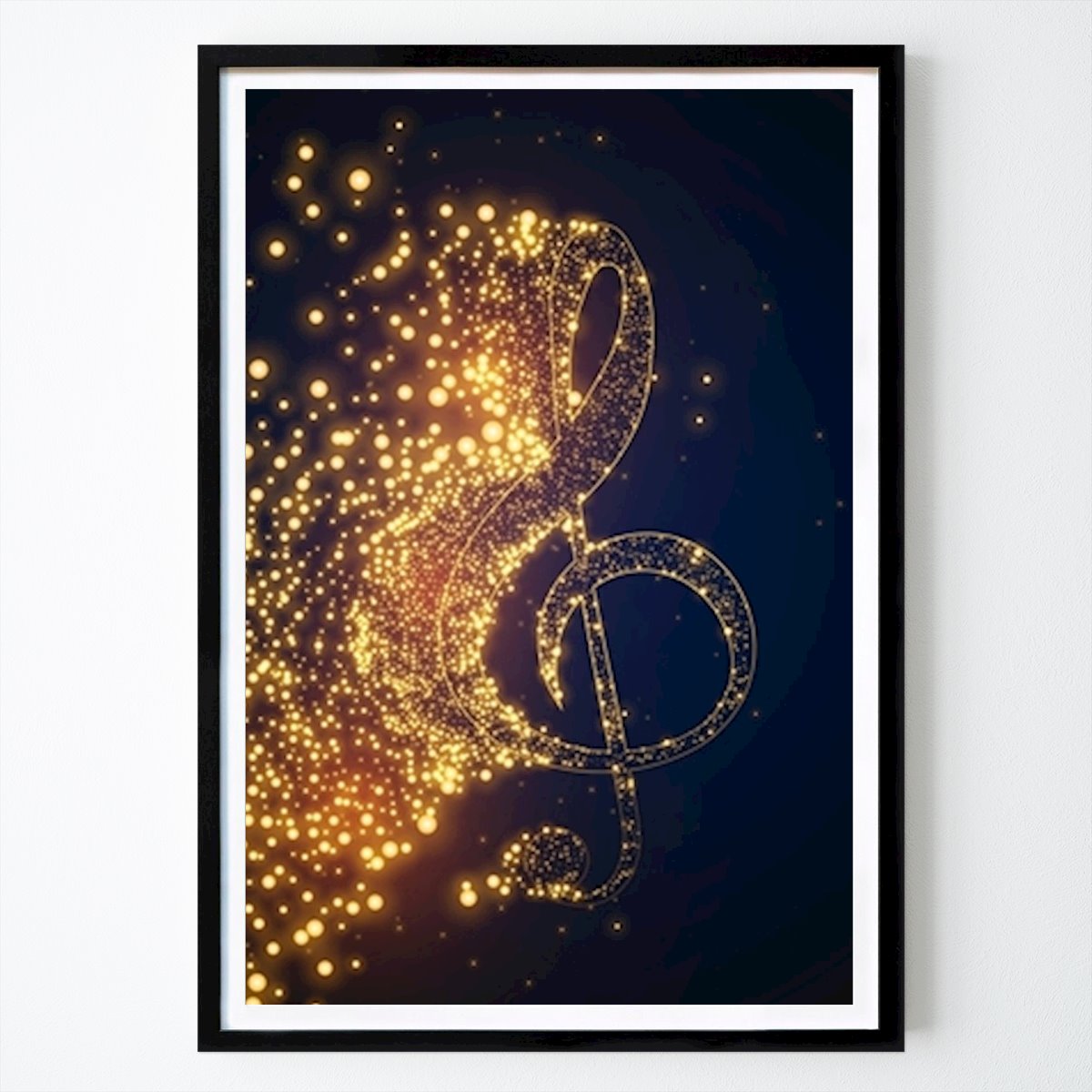 Hobby Plakat: Glitter musical notation av Always On Art